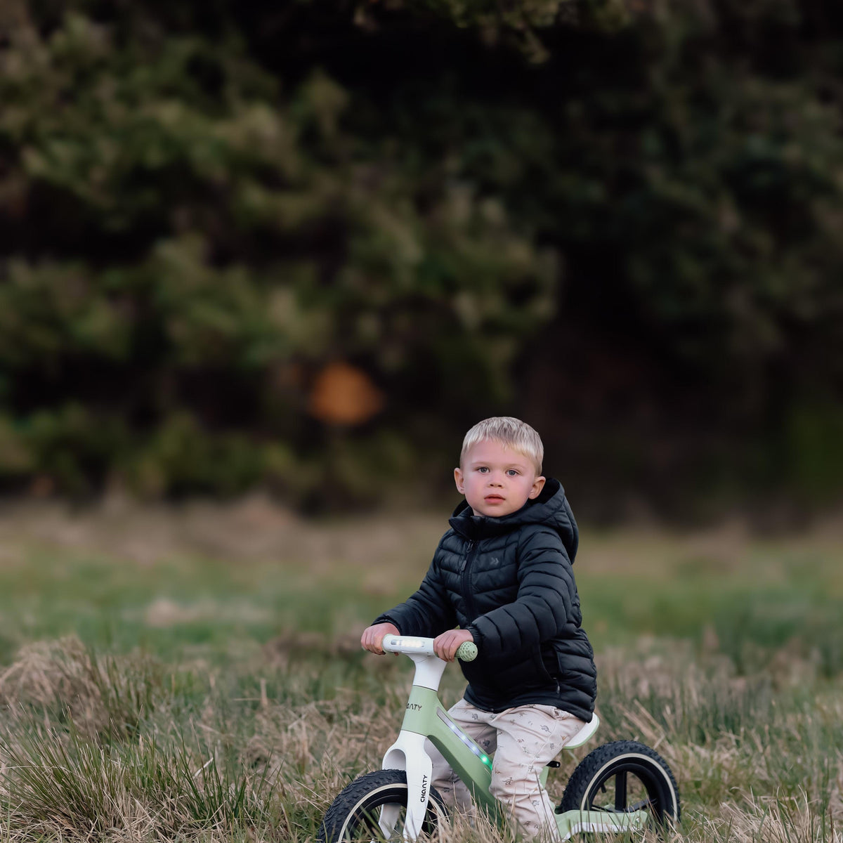 Chanty Go Grøn Løbecykel | Med Integreret Lys
