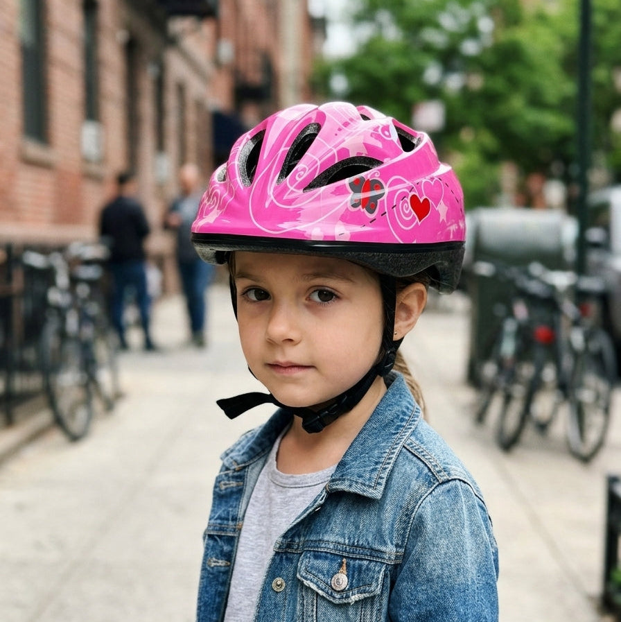 Chanty Børnehjelm – Pink Sommerfugl
