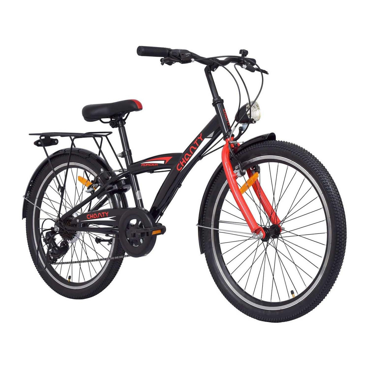 Chanty 24" Børnecykel – Dreng – Sort/Rød – 7 Gear & V - Bremser - BørnecyklerneChantyBørnecyklerne24 - 014/2Chanty 24" Børnecykel – Dreng – Sort/Rød – 7 Gear & V - Bremser