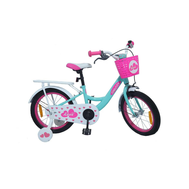 CHANTY Love 16" Mintgrøn Børnecykel | Piger