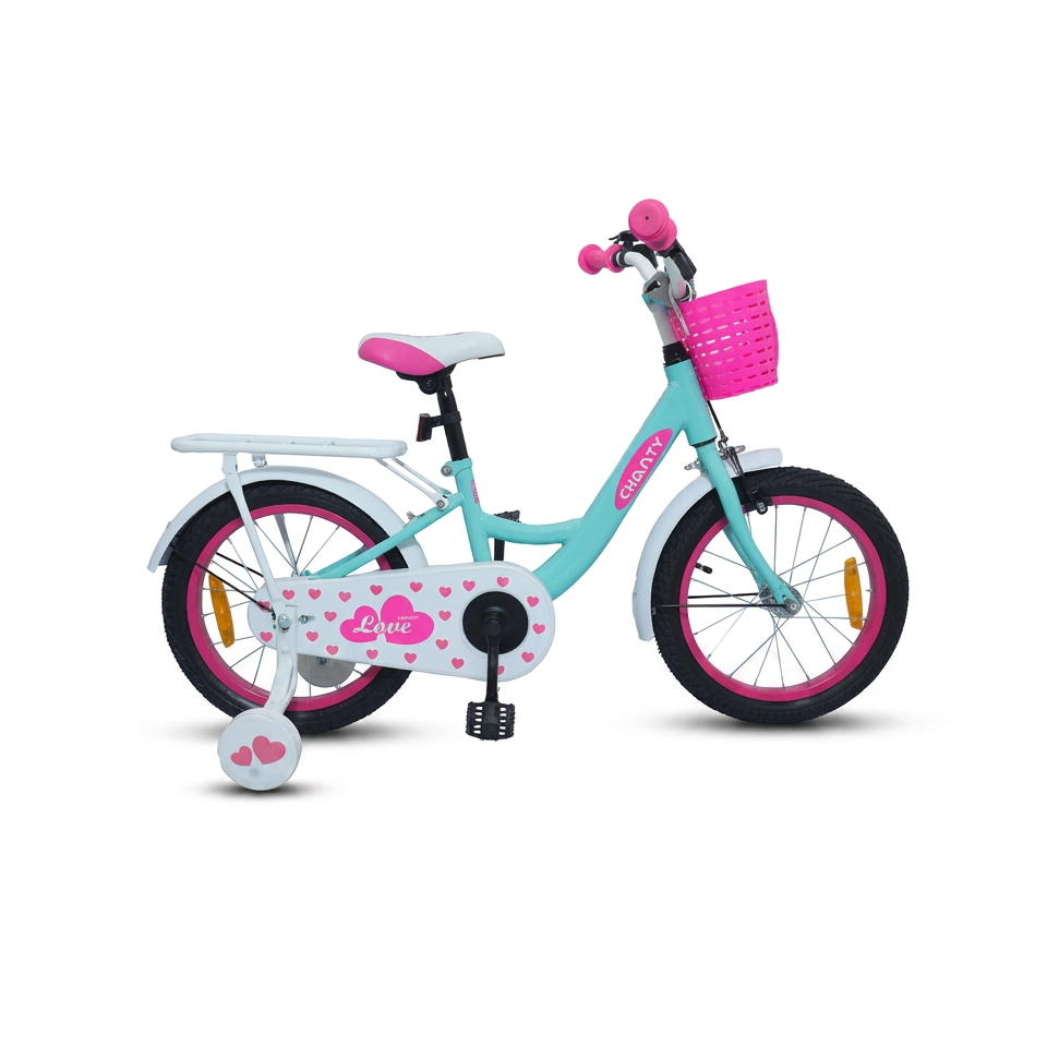 CHANTY Love 16" Mintgrøn Børnecykel | Piger